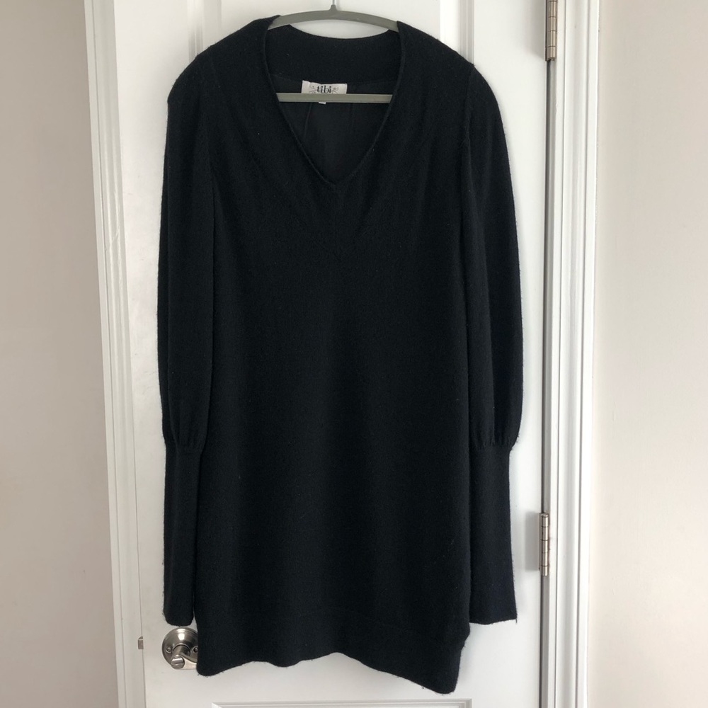 Tibi Sweater Dress, Mini, Black, Juliet Sleeve XS